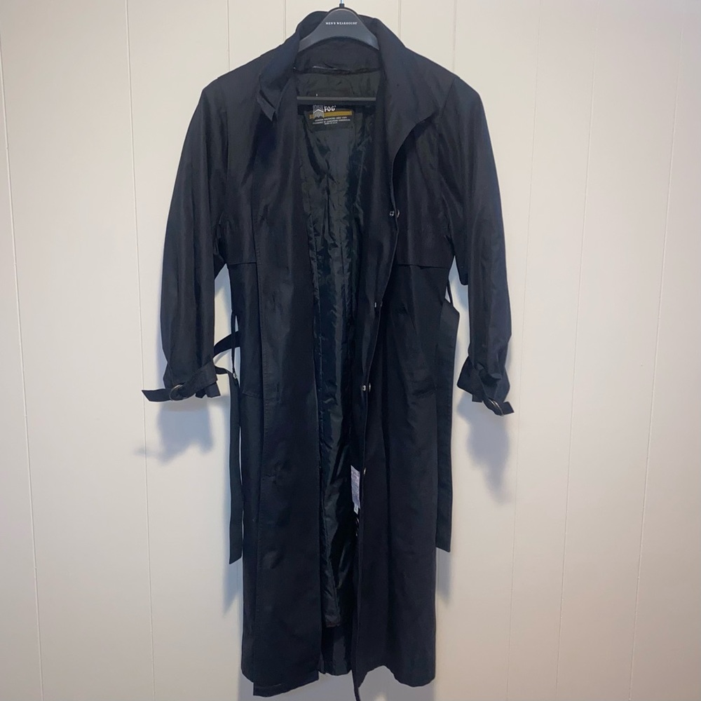 Vintage London Fog Black Trench Coat